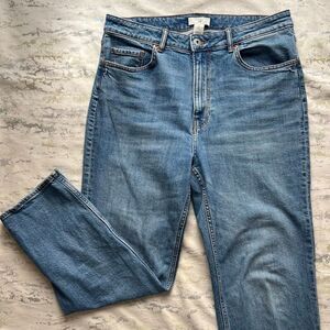 H&M high rise straight leg vintage cut jeans